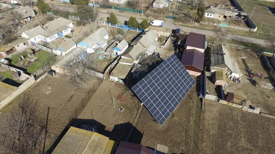 СЭС 36 кВт пгт Новотроицкое, Херсонская обл. (март 2020)
