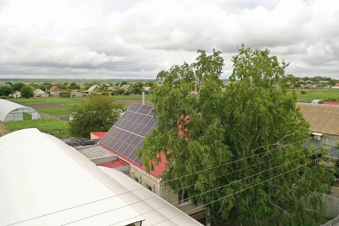 Сетевая солнечная станция под «зеленый» тариф 30 кВт г. Мелитополь (июнь 2021)