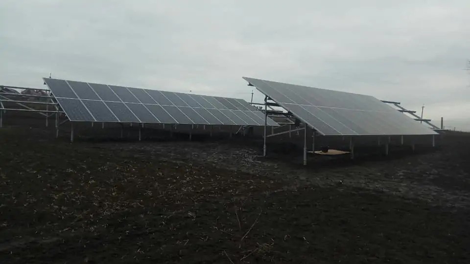 СЭС 10 кВт с. Терновка, Запорожская обл. (февраль 2020)
