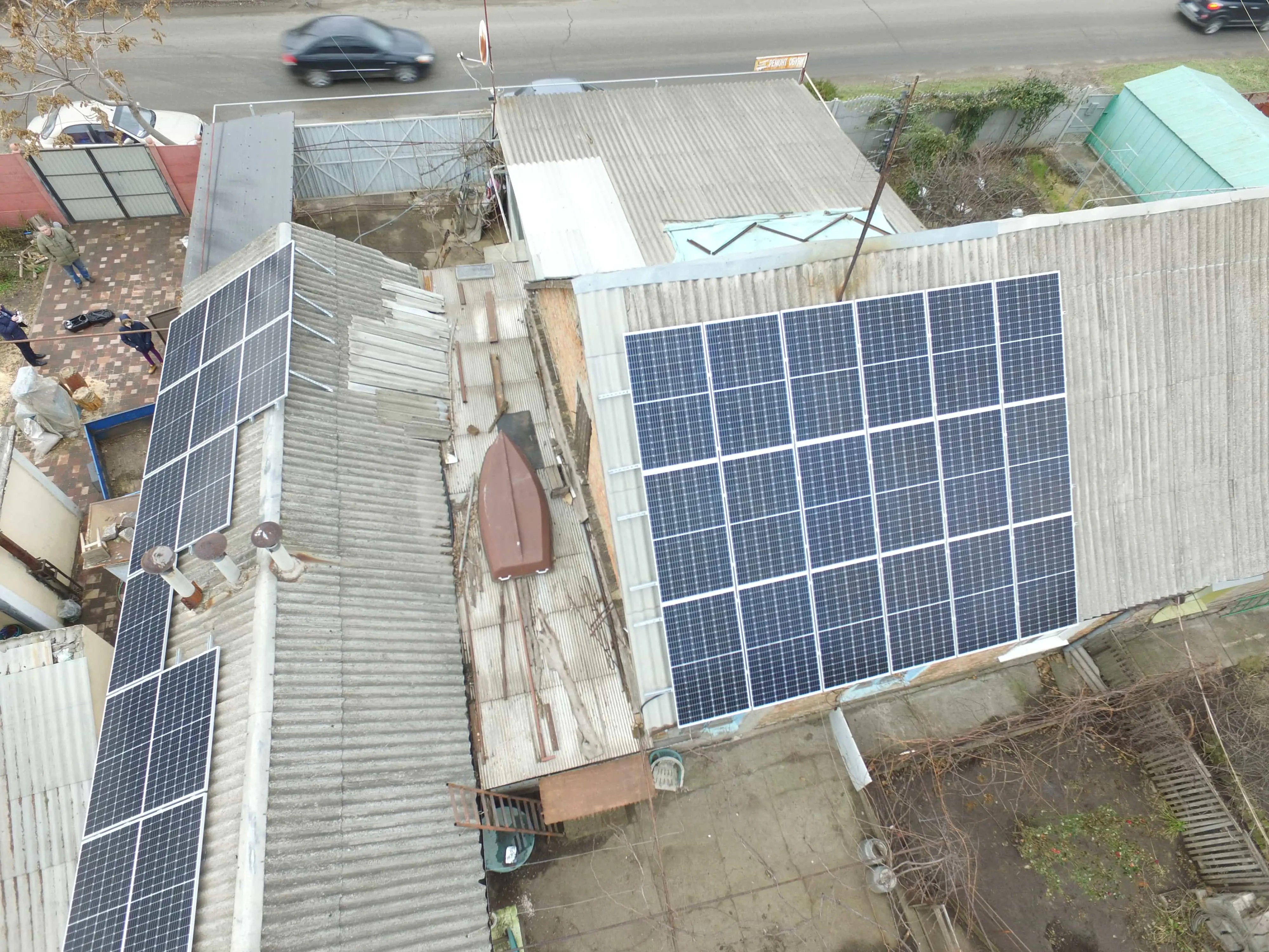 Солнечная электростанция в г. Запорожье 12 кВт (декабрь 2020 года)