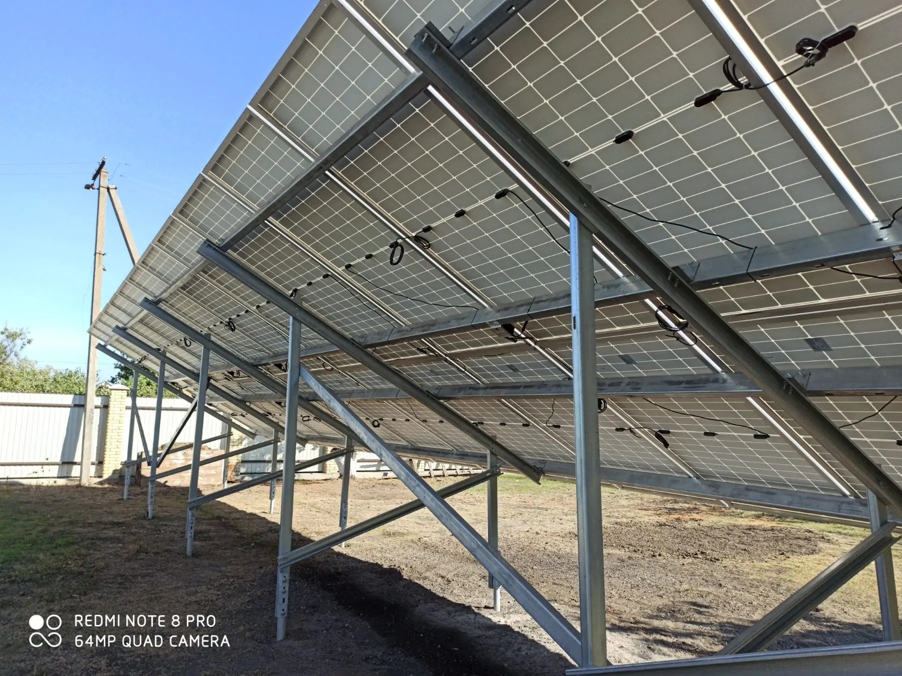 Солнечная электростанция в г. Мариуполь 35 кВт (октябрь 2020 года)
