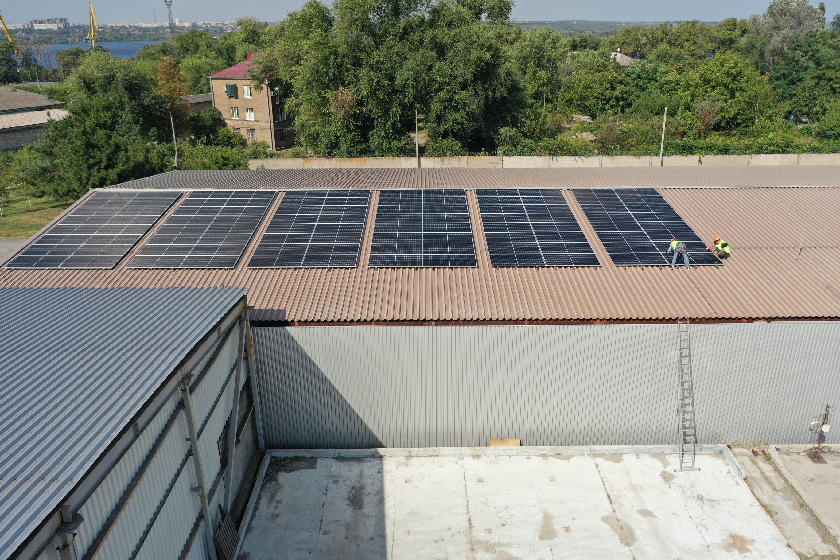 SES 50 kW for an industrial refrigeration shop, Zaporozhye, September 2023