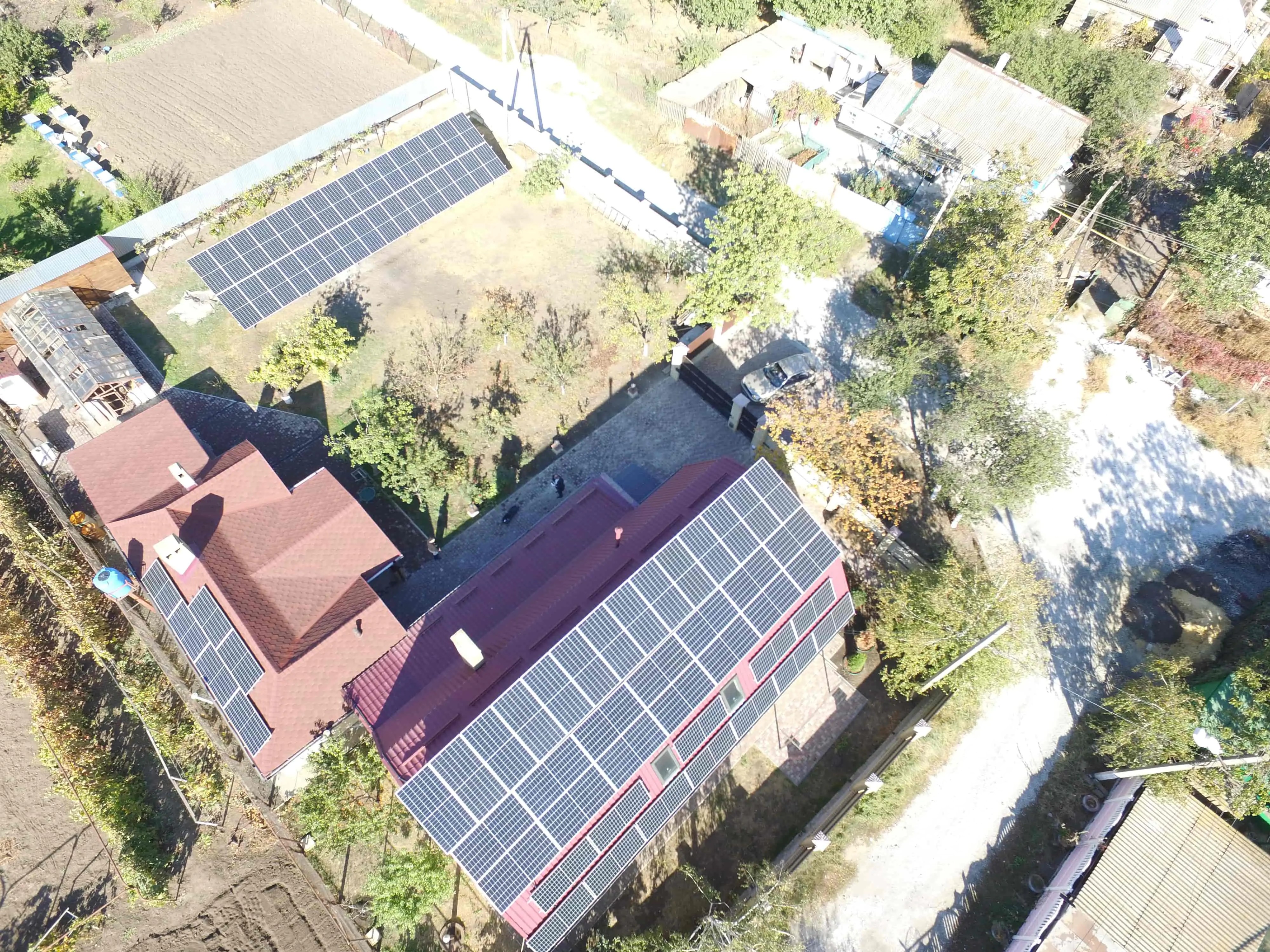 Солнечная электростанция в г. Мариуполь 35 кВт (октябрь 2020 года)