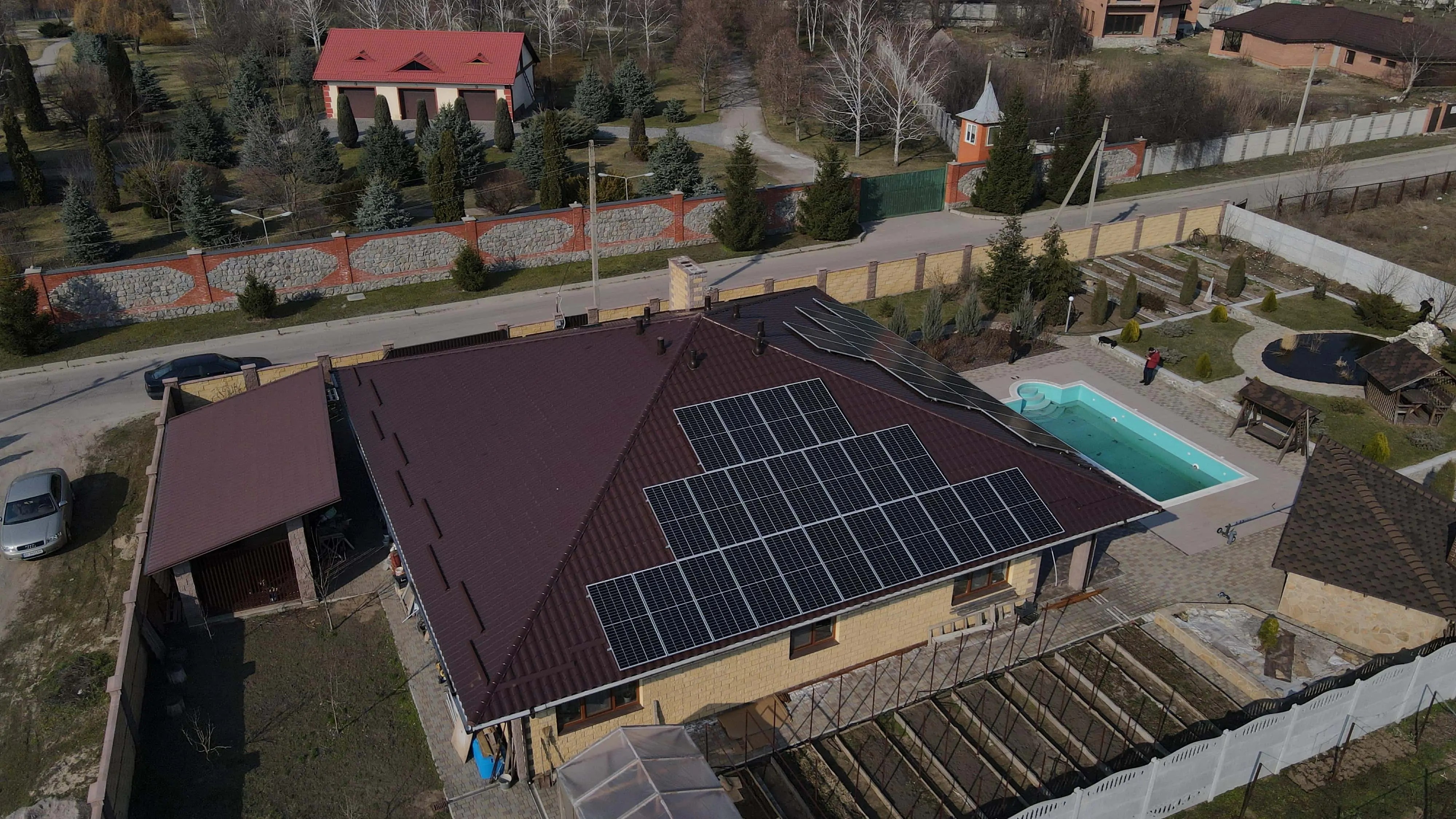 Сетевая СЭС 21 кВт под «зеленый» тариф Нижняя Хортица (апрель 2021)