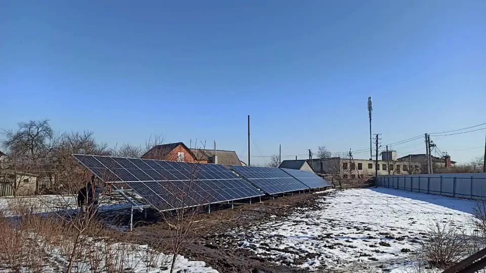 СЭС 34 кВт г. Павлоград (февраль 2020)