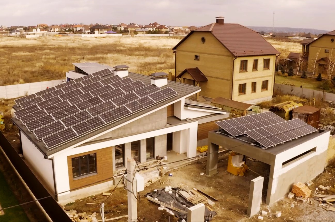 СЭС под "зеленый" тариф мощностью 42 кВт в селе Солнечное, Запорожская область | Green System