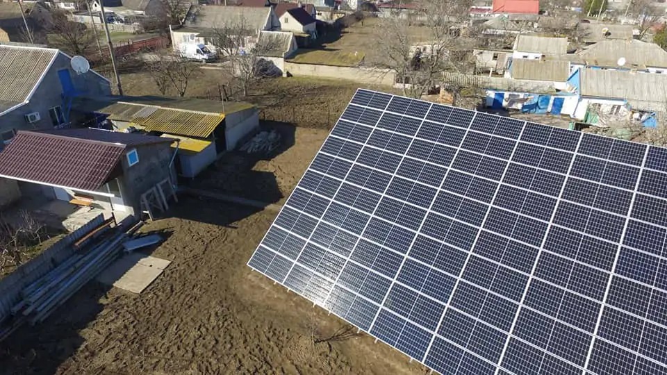 СЭС 36 кВт пгт Новотроицкое, Херсонская обл. (март 2020)