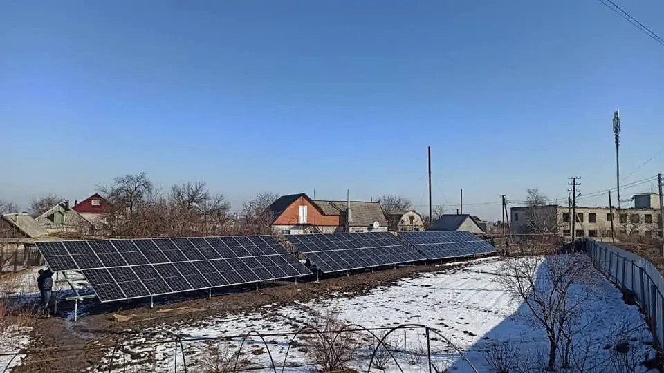 СЕС 34 кВт м Павлоград (лютий 2020)